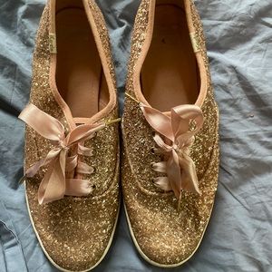 Keds X Kate Spade rose gold